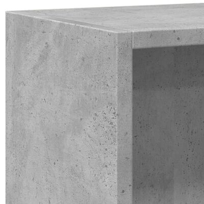 vidaXL Bookshelf Concrete Grey 60x24x76 cm Engineered Wood