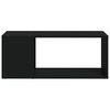 vidaXL TV Cabinet Black 80x24x32 cm Engineered Wood