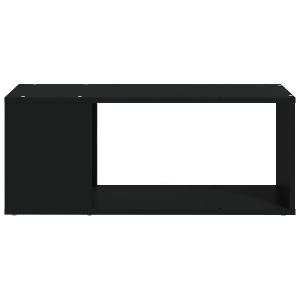 vidaXL TV Cabinet Black 80x24x32 cm Engineered Wood