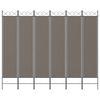 vidaXL 6-Panel Room Divider Anthracite 240x200 cm Fabric