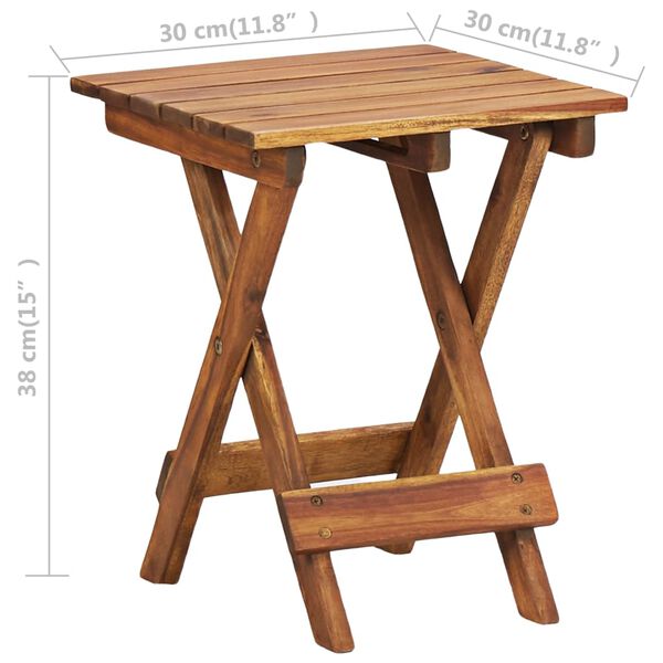vidaXL Plant Stand 30x30x38 cm Solid Acacia Wood