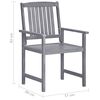 vidaXL 7 Piece Outdoor Dining Set Grey Solid Acacia Wood