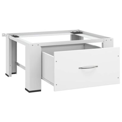 vidaXL Washing Machine Pedestal with Drawer White,  vidaXL Washing Machine Pedestal with Drawer White