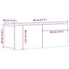 vidaXL TV Cabinet White 80x30x30 cm Engineered Wood
