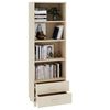 vidaXL Highboard HAMAR Honey Brown 60x35x180 cm Solid Wood Pine