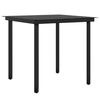 vidaXL 3 Piece Garden Dining Set with Cushions Black