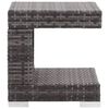 vidaXL 7 Piece Garden Lounge Set with Cushions Poly Rattan Grey