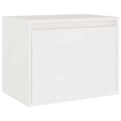 vidaXL Wall Cabinet White 45x30x35 cm Solid Pinewood