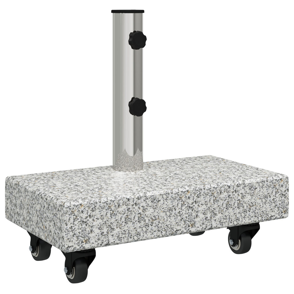 vidaXL Umbrella Base Light Grey 45x25x8.3 cm Granite