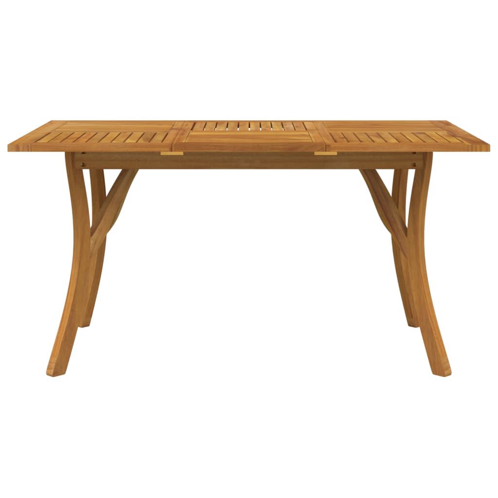 vidaXL Garden Table 150x90x75 cm Solid Wood Acacia