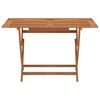 vidaXL Folding Garden Table 120x70x75 cm Solid Eucalyptus Wood