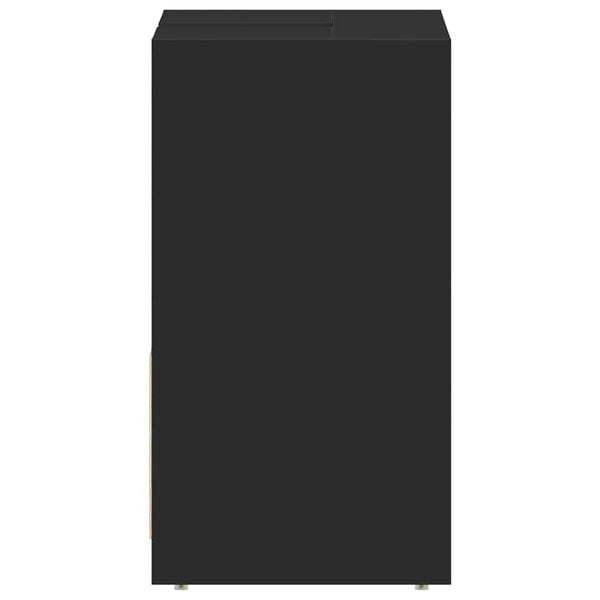 vidaXL Bathroom Cabinet Black 60x33x61 cm Engineered Wood