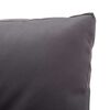 vidaXL 2-Seater Garden Sofa with Cushions Grey 124 cm Poly Rattan