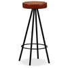 vidaXL Bar Set 3 Pieces Solid Wood Reclaimed. Genuine Leather & Canvas