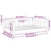 vidaXL Dog Bed 95.5x65.5x28 cm Solid Wood Pine