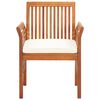 vidaXL Garden Dining Chairs with Cushions 4 pcs Solid Wood Acacia