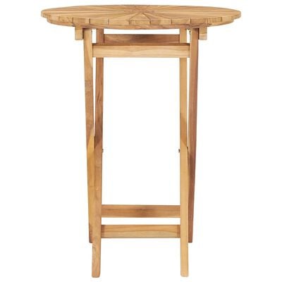 vidaXL Folding Garden Table Ø 60 cm Solid Wood Teak,  vidaXL Folding Garden Table Ø 60 cm Solid Wood Teak