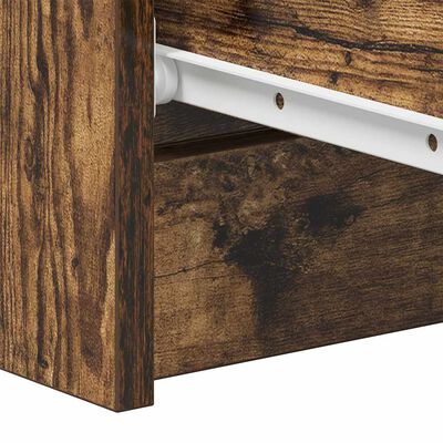 vidaXL Sideboard Smoked Oak 60x35x98.5 cm Engineered Wood, smoked oak vidaXL Sideboard Smoked Oak 60x35x98.5 cm Engineered Wood