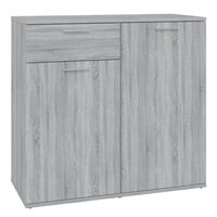 vidaXL Sideboard Grey Sonoma 80x36x75 cm Engineered Wood, grey sonoma vidaXL Sideboard Grey Sonoma 80x36x75 cm Engineered Wood