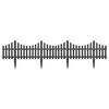vidaXL Lawn Edgings 17 pcs Anthracite 10 m PP