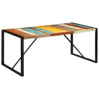vidaXL Dining Table 175x90x76 cm Solid Wood Reclaimed, multicolour vidaXL Dining Table 175x90x76 cm Solid Wood Reclaimed