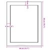 vidaXL Bathroom Countertop Light Brown 40x50x(2-4) cm Treated Solid Wood
