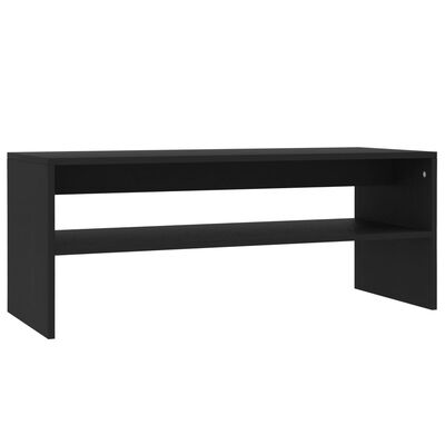vidaXL Coffee Table Black 100x40x40 cm Engineered Wood, black vidaXL Coffee Table Black 100x40x40 cm Engineered Wood
