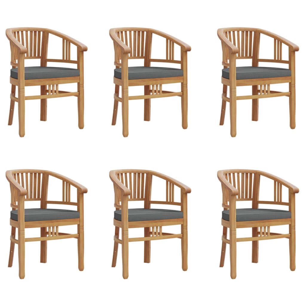 vidaXL 7 Piece Garden Dining Set Solid Wood Teak