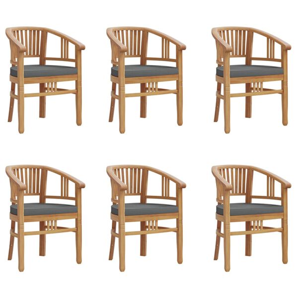 vidaXL 7 Piece Garden Dining Set Solid Wood Teak