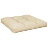 vidaXL Pallet Cushions 2 pcs Beige Fabric