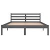 vidaXL Bed Frame without Mattress Solid Wood Pine 140x200cm Grey