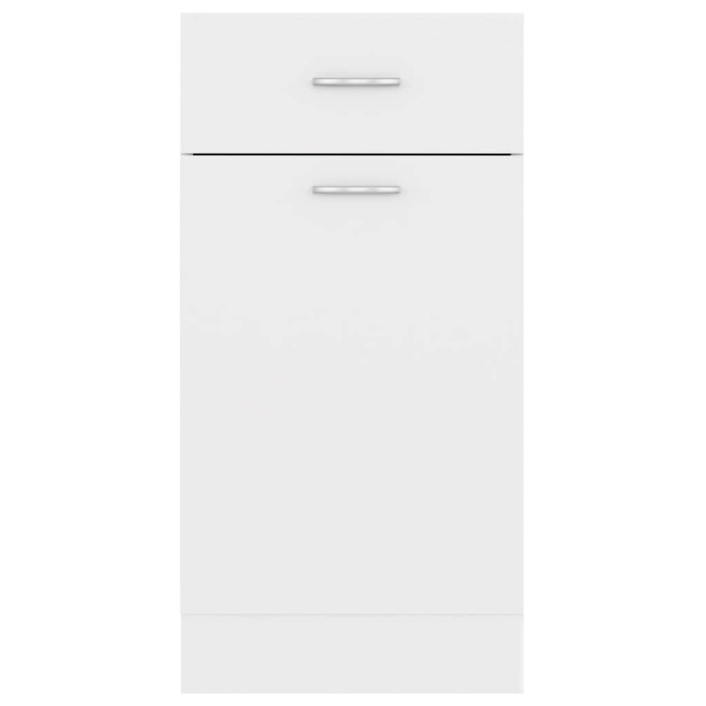 vidaXL Drawer Bottom Cabinet Lyon White 40x46x81.5 cm Engineered Wood