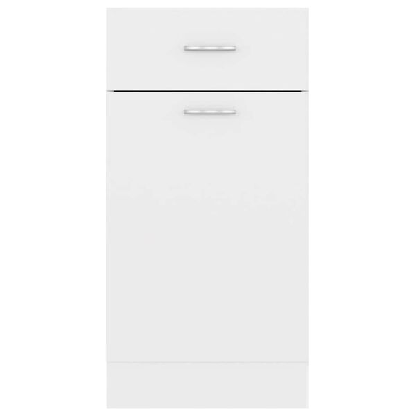 vidaXL Drawer Bottom Cabinet Lyon White 40x46x81.5 cm Engineered Wood