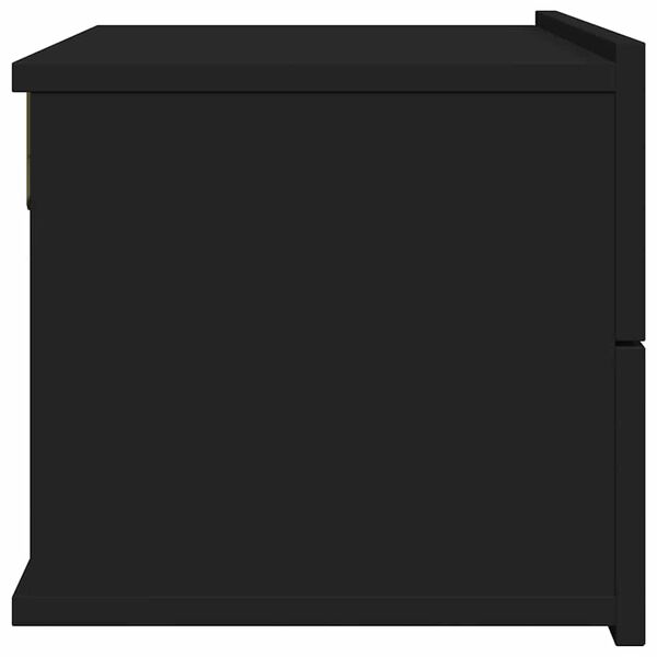 vidaXL Bedside Cabinet Black 40x30x30 cm Engineered Wood