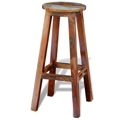 vidaXL Bar Stool Solid Reclaimed Wood,  vidaXL Bar Stool Solid Reclaimed Wood