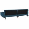 vidaXL 2-Seater Sofa Bed with Two Pillows Black Velvet