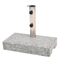 vidaXL Parasol Base Granite Rectangular 25 kg, grey vidaXL Parasol Base Granite Rectangular 25 kg