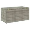 vidaXL Garden Storage Box Poly Rattan 100x50x50 cm Grey