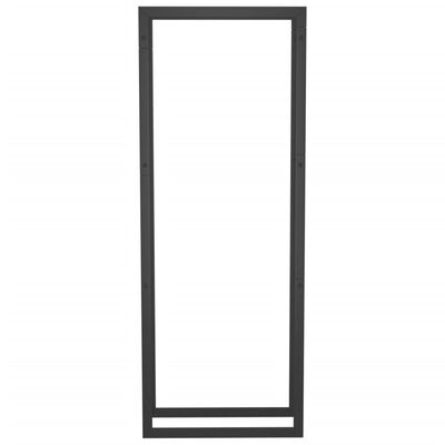vidaXL Firewood Rack Matt Black 50x28x132 cm Steel, black vidaXL Firewood Rack Matt Black 50x28x132 cm Steel
