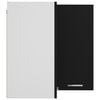 vidaXL Hanging Corner Cabinet Lyon Black 57x57x60 cm Engineered Wood