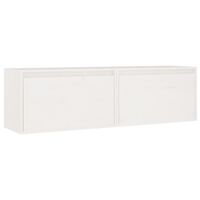 vidaXL Wall Cabinets 2 pcs White 60x30x35 cm Solid Pinewood