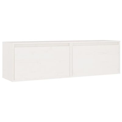 vidaXL Wall Cabinets 2 pcs White 60x30x35 cm Solid Pinewood, white vidaXL Wall Cabinets 2 pcs White 60x30x35 cm Solid Pinewood
