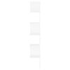 vidaXL Wall Corner Shelf White 20x20x127.5 cm Engineered Wood