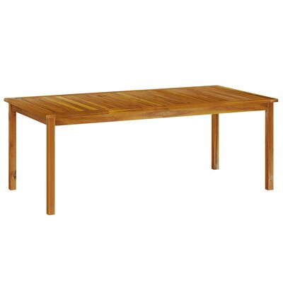 vidaXL Garden Table 200x100x74 cm Solid Wood Acacia, brown vidaXL Garden Table 200x100x74 cm Solid Wood Acacia