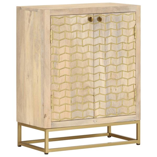 vidaXL Sideboard with 2 Doors 55x30x70 cm Solid Wood Mango