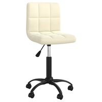 vidaXL Swivel Dining Chair Cream Velvet