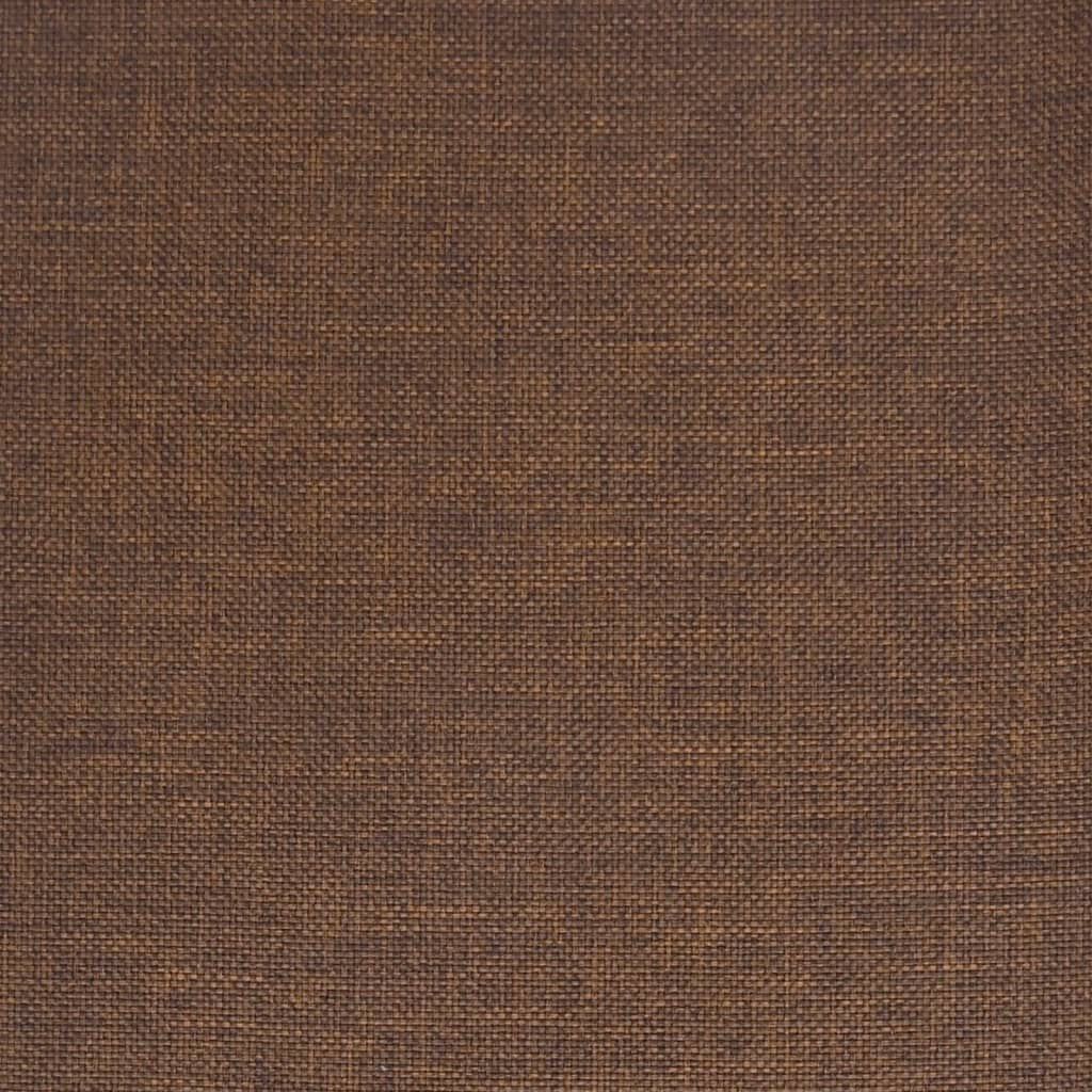 vidaXL Bar Stools 2 pcs Brown Fabric