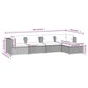 vidaXL 5 Piece Garden Lounge Set with Cushions Poly Rattan Grey