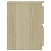vidaXL Bedside Cabinets 2 pcs Sonoma Oak 30x30x40 cm Engineered Wood