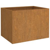 vidaXL Planter 62x47x46 cm Corten Steel, weathering steel/brown vidaXL Planter 62x47x46 cm Corten Steel